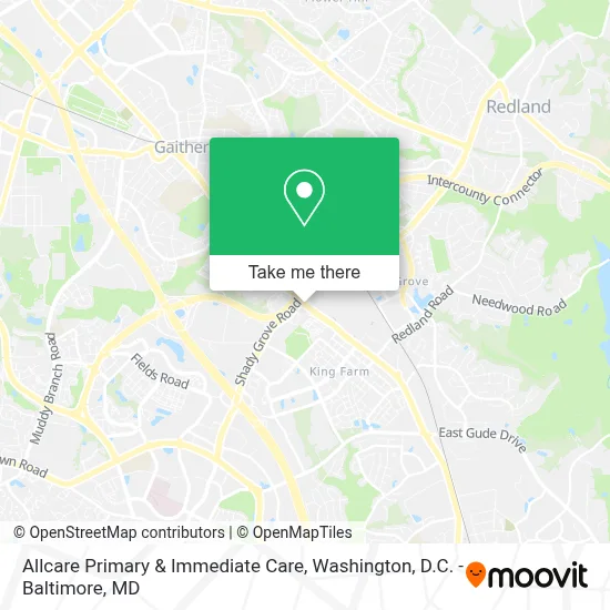 Allcare Primary & Immediate Care map
