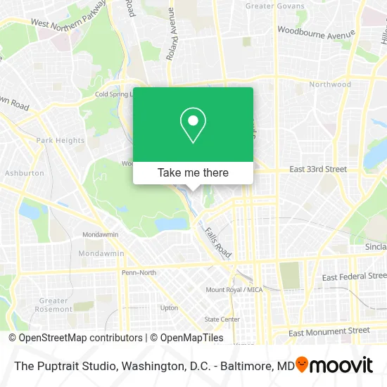 The Puptrait Studio map