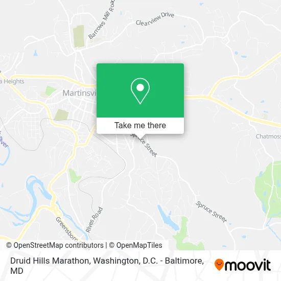 Druid Hills Marathon map