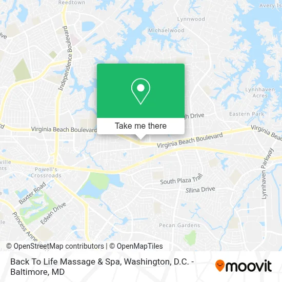Back To Life Massage & Spa map