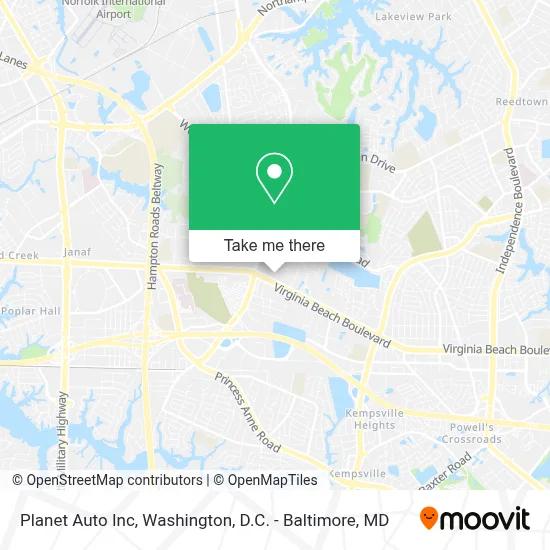 Planet Auto Inc map