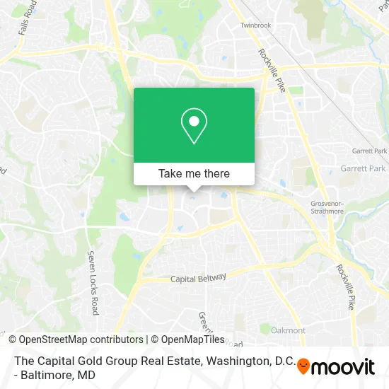 The Capital Gold Group Real Estate map