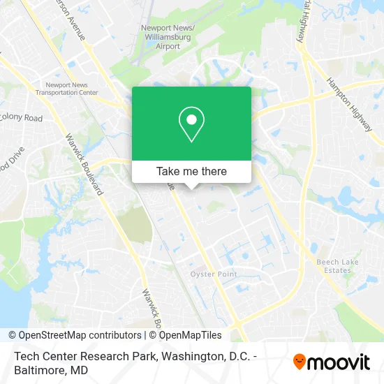 Tech Center Research Park map
