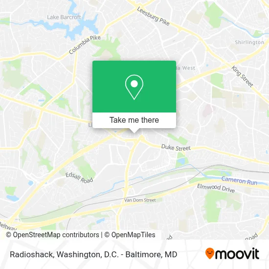 Radioshack map