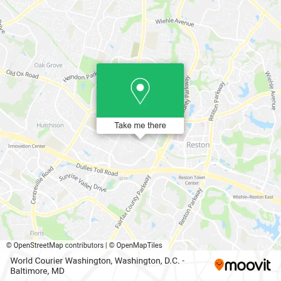 World Courier Washington map