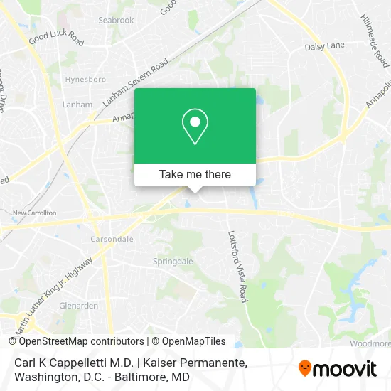 Carl K Cappelletti M.D. | Kaiser Permanente map
