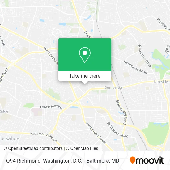 Q94 Richmond map