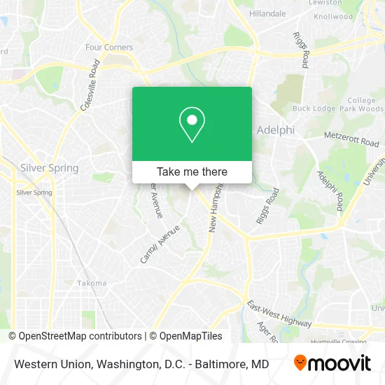 Western Union map