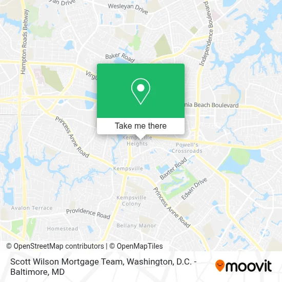 Scott Wilson Mortgage Team map