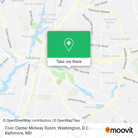 Civic Center Midway Room map