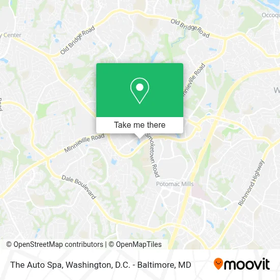 The Auto Spa map