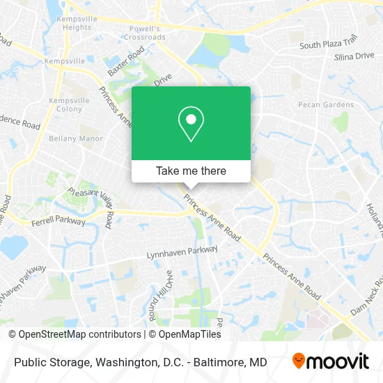 Public Storage map