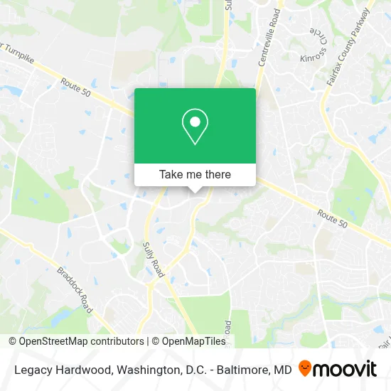 Legacy Hardwood map