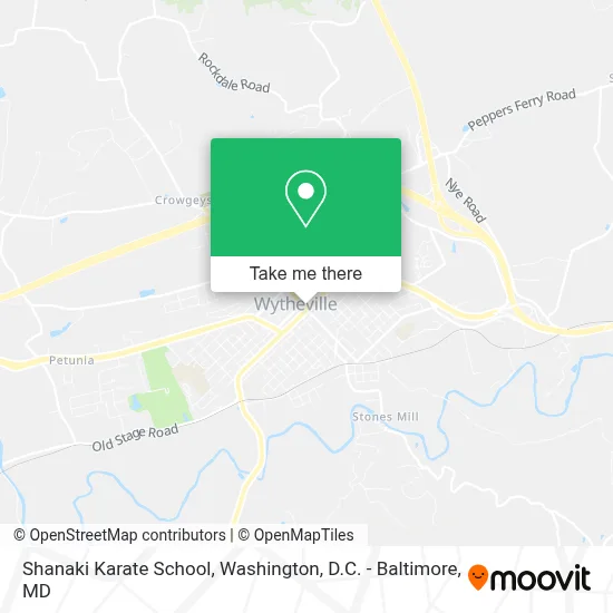 Shanaki Karate School map
