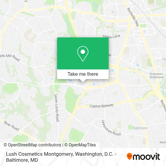 Lush Cosmetics Montgomery map