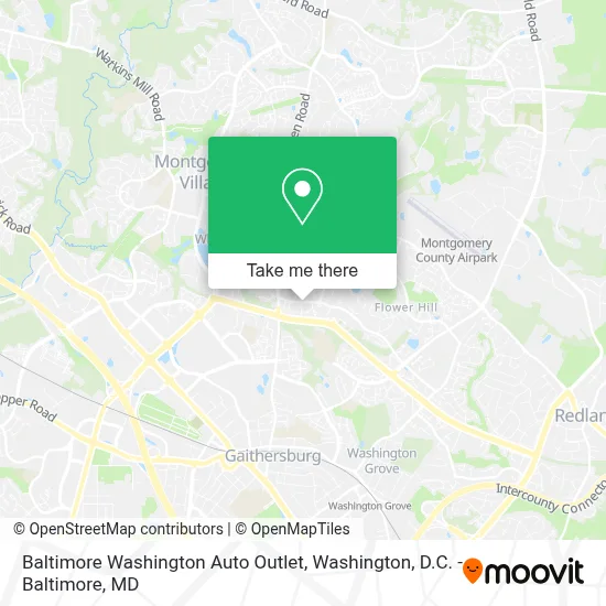 Baltimore Washington Auto Outlet map