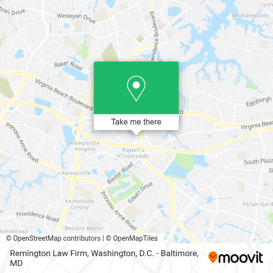 Remington Law Firm map