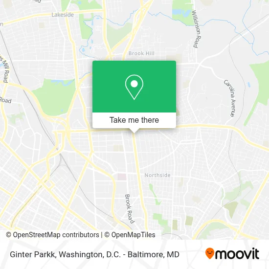 Ginter Parkk map