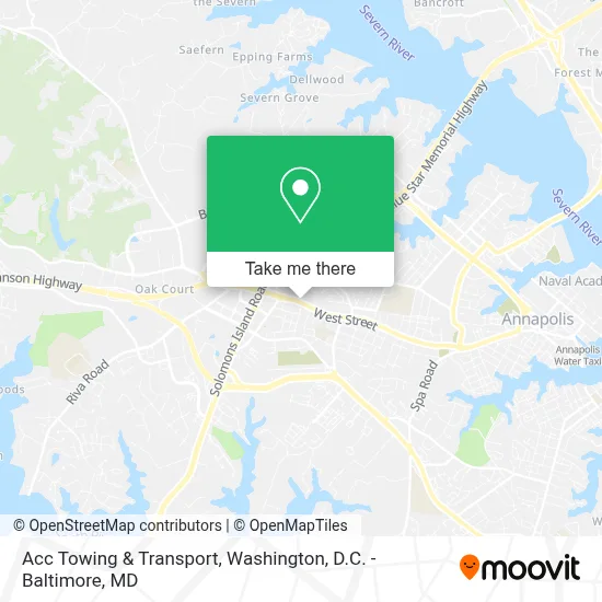 Acc Towing & Transport map