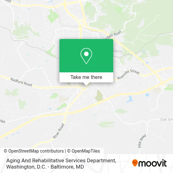 Aging And Rehabilitative Services Department map