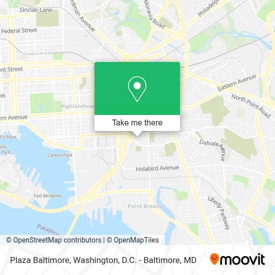 Plaza Baltimore map