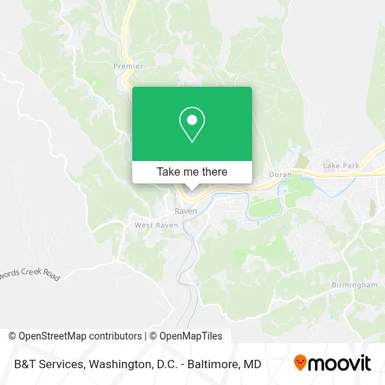 B&T Services map