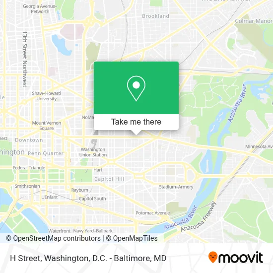 H Street map