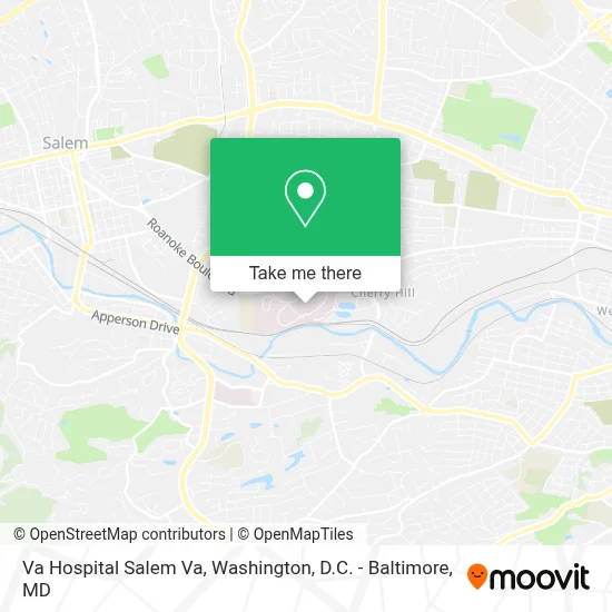 Va Hospital Salem Va map