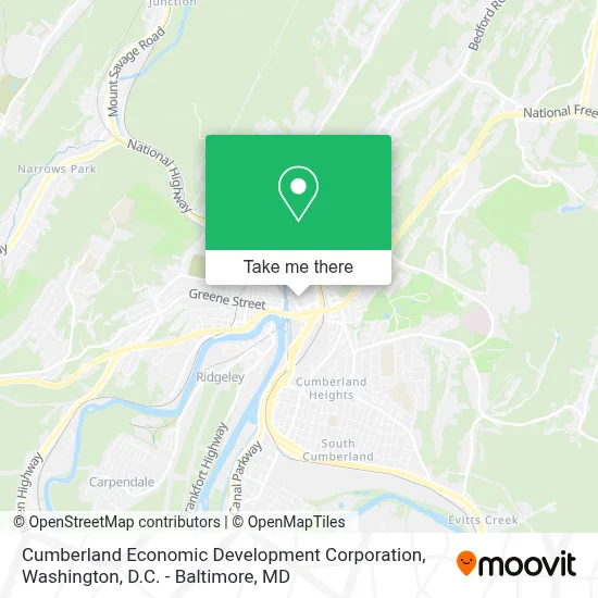 Cumberland Economic Development Corporation map