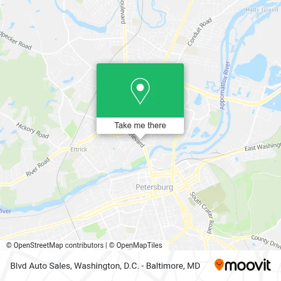Blvd Auto Sales map