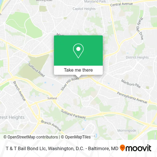 T & T Bail Bond Llc map