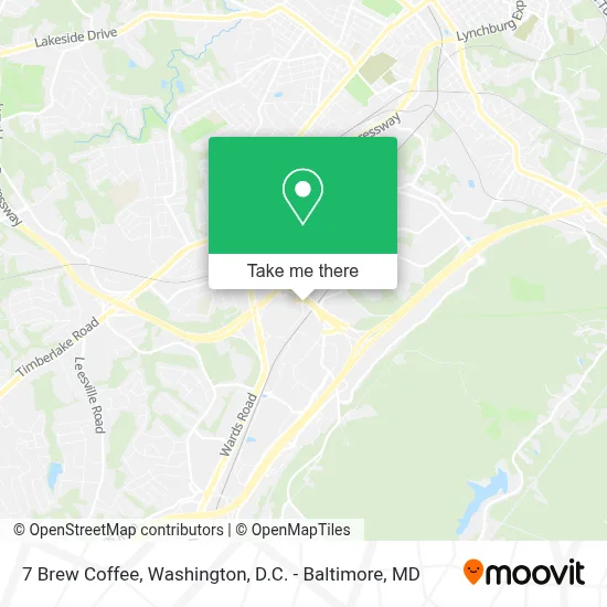 7 Brew Coffee map