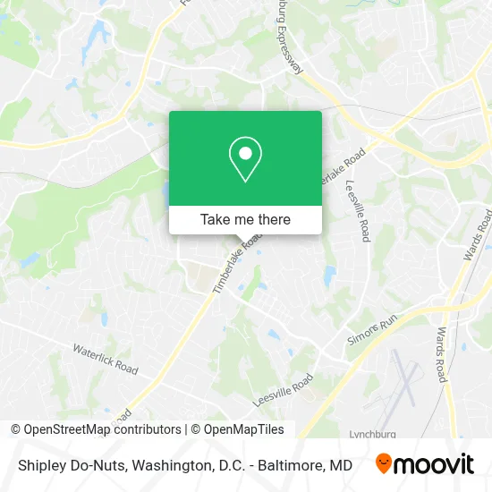 Shipley Do-Nuts map