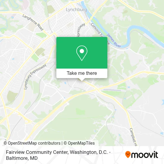 Fairview Community Center map