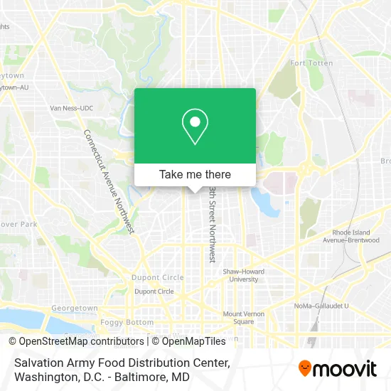 Salvation Army Food Distribution Center map