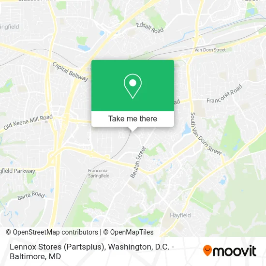 Lennox Stores (Partsplus) map