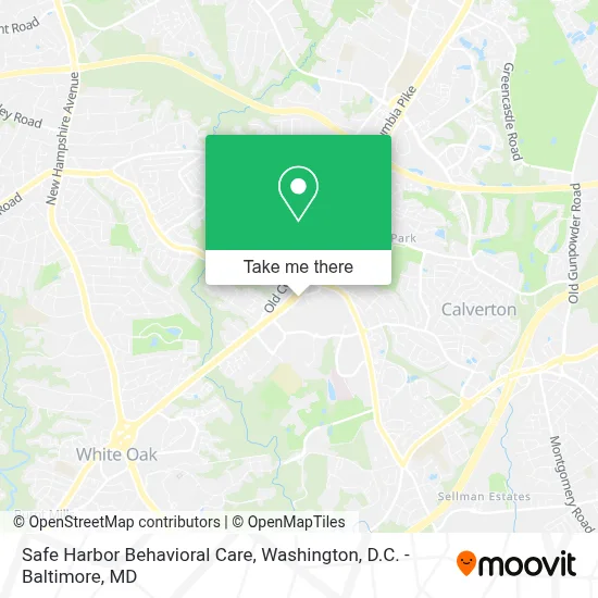 Safe Harbor Behavioral Care map