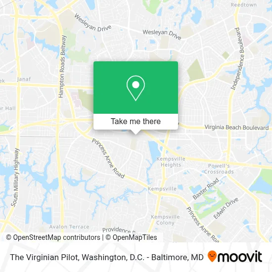 The Virginian Pilot map