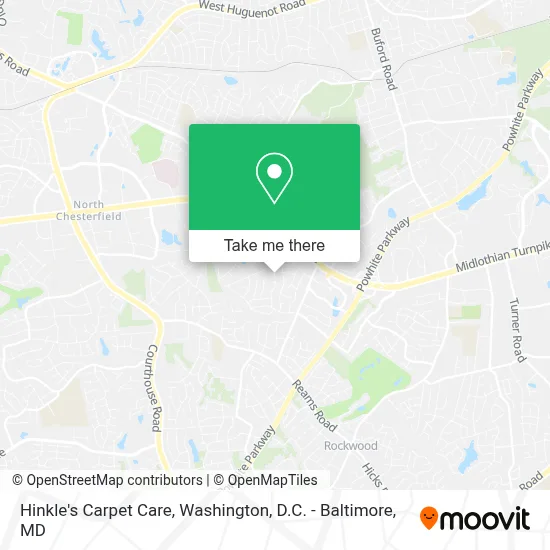 Hinkle's Carpet Care map