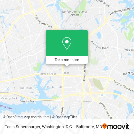 Tesla Supercharger map