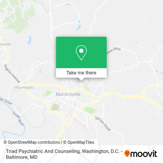 Triad Psychiatric And Counseling map
