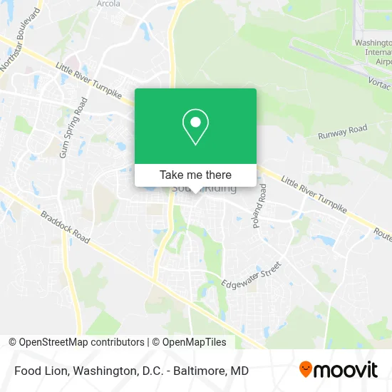Food Lion map