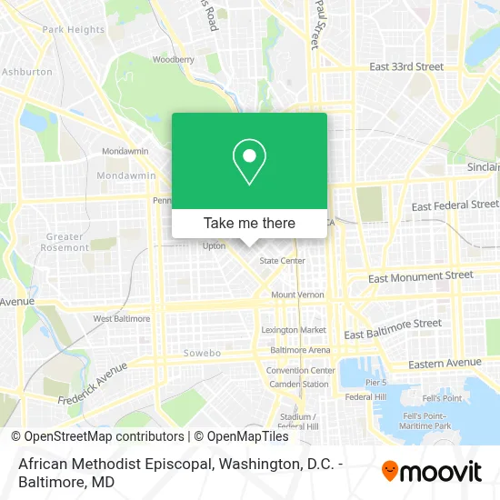 African Methodist Episcopal map