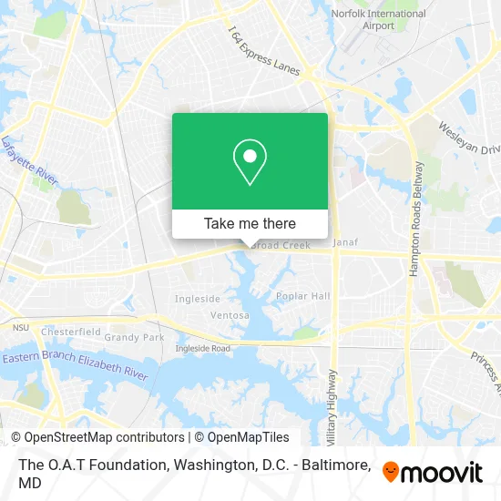 The O.A.T Foundation map