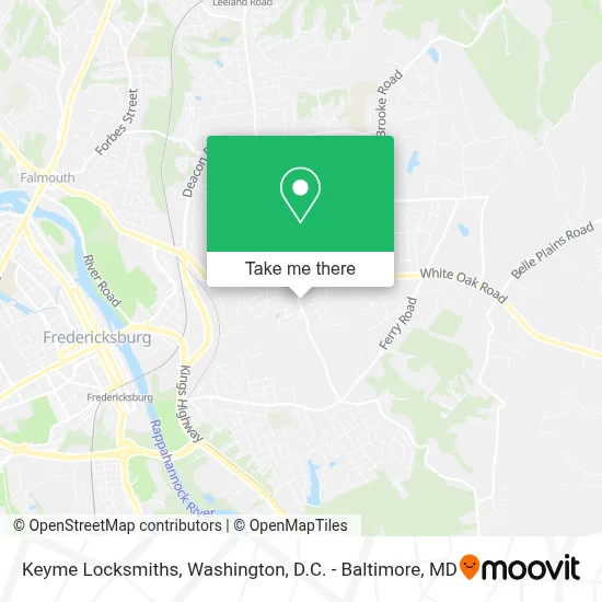 Keyme Locksmiths map