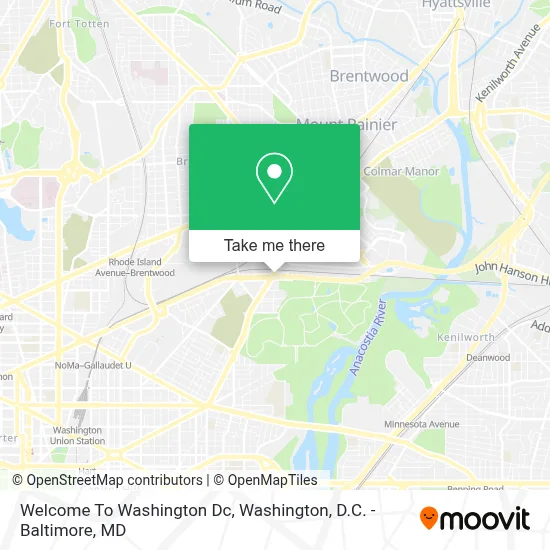 Welcome To Washington Dc map