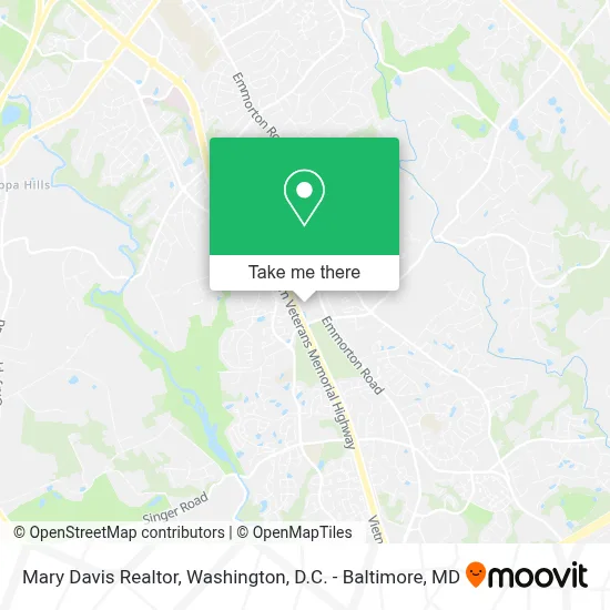 Mary Davis Realtor map