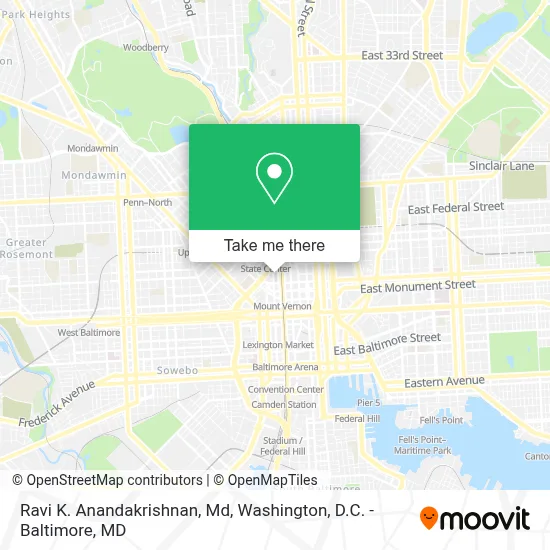 Ravi K. Anandakrishnan, Md map