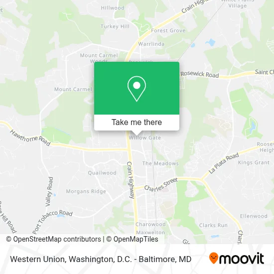 Western Union map