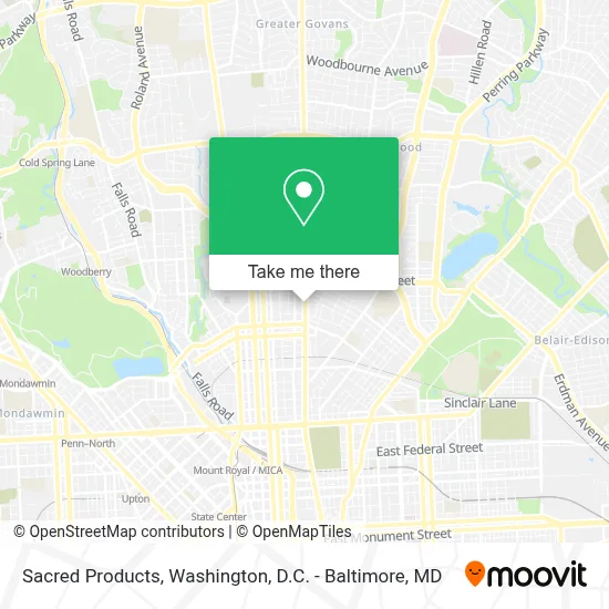 Sacred Products map